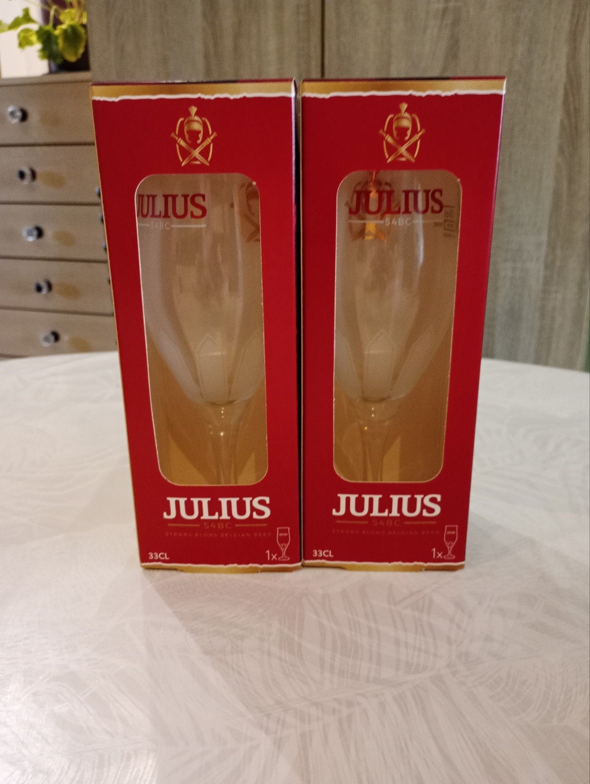 Verres bière Julius 33cl neufs, Collections, Enlèvement ou Envoi