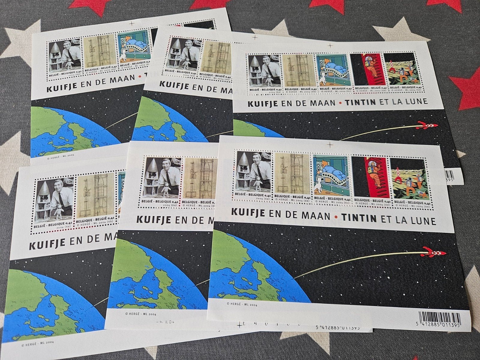 Postzegels Kuifje Tintin, Postzegels en Munten, Ophalen of Verzenden