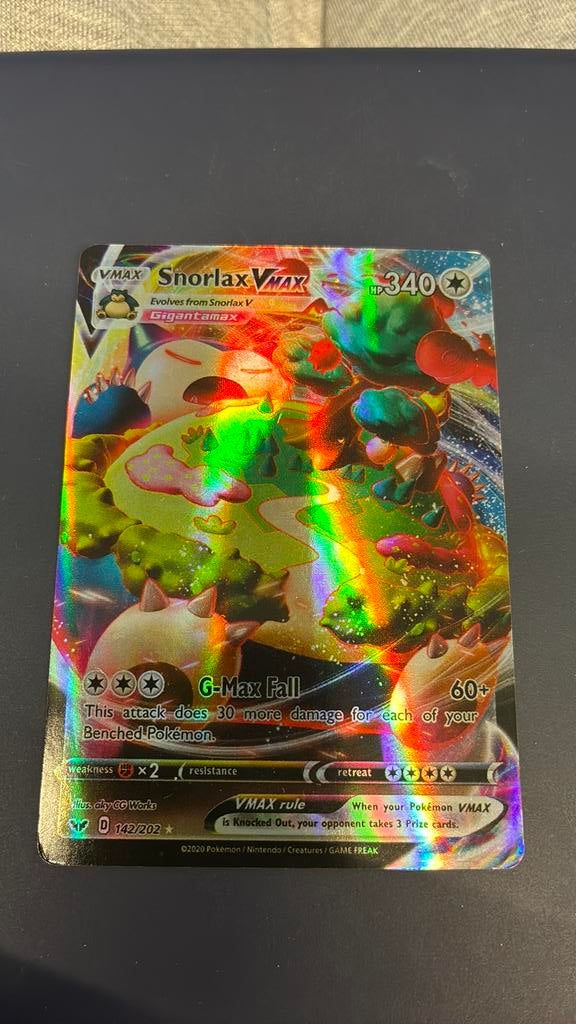 Pockémonkaart Snorlax Vmax, Ophalen, Zo goed als nieuw