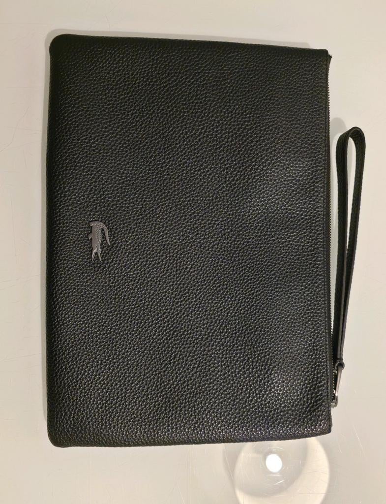 Lacoste pochette zwart, Moins de 40 cm, Moins de 35 cm, Comme neuf, Enlèvement