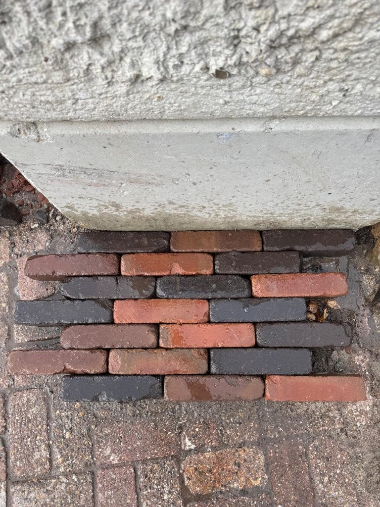 gebruikt oud gebakken dikformaten genuanceerd, Ophalen of Verzenden, Gebruikt, Keramiek