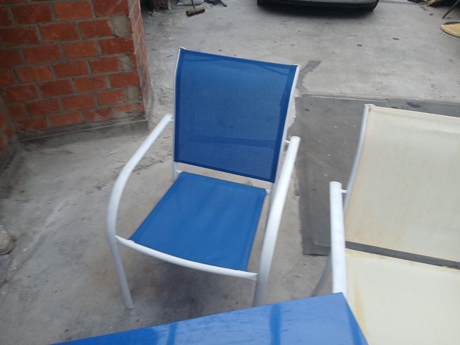 chaisse  aluminum  table metal exterieur, Caravanes & Camping, Enlèvement