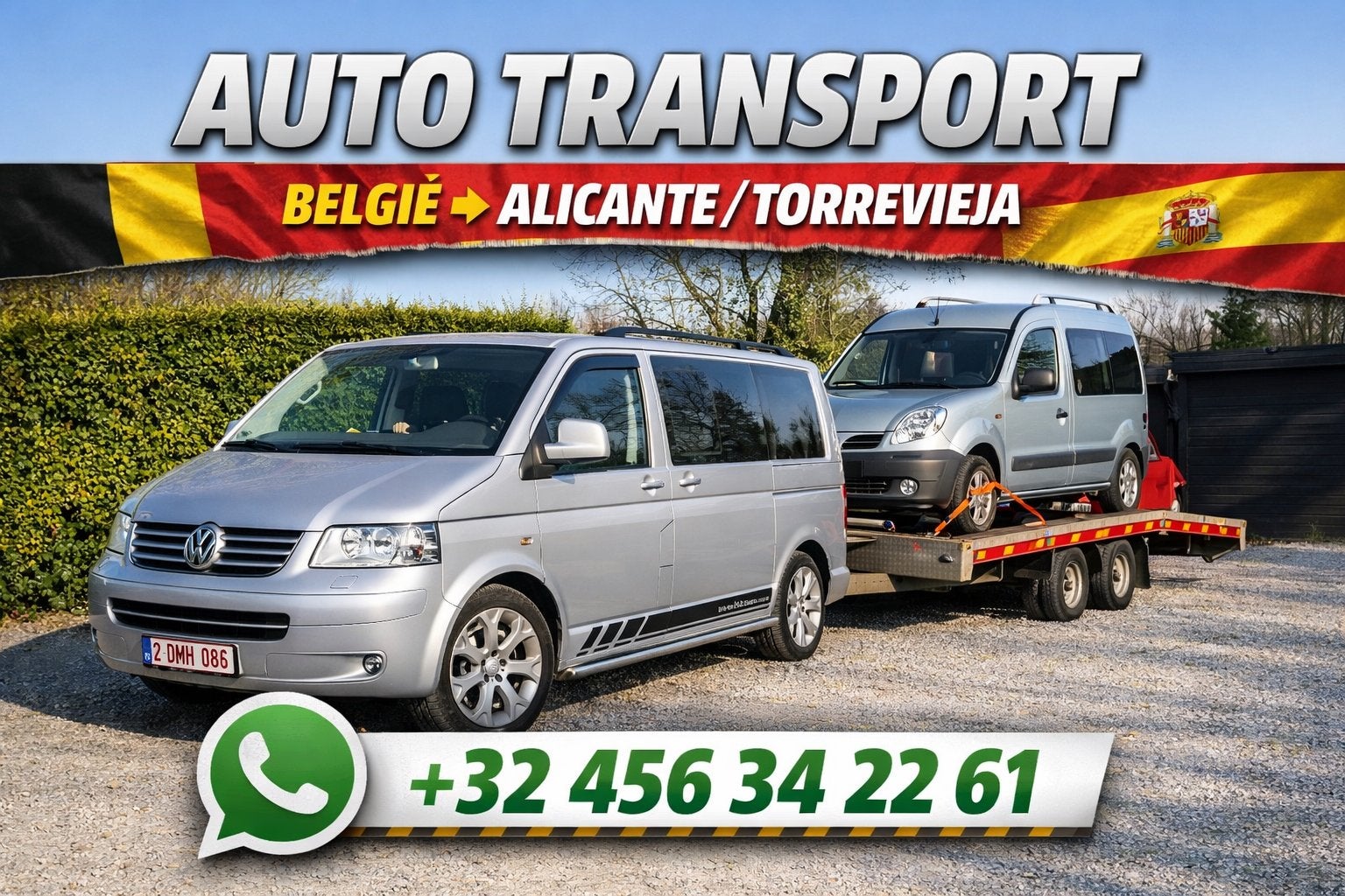 Transport België tot Spanje regio alicante, Ophalen