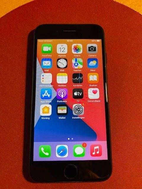 iPhone 7 - 128 GB, Telecommunicatie, Mobiele telefoons | Apple iPhone, Verzenden, Zwart, 87 %, Zonder simlock