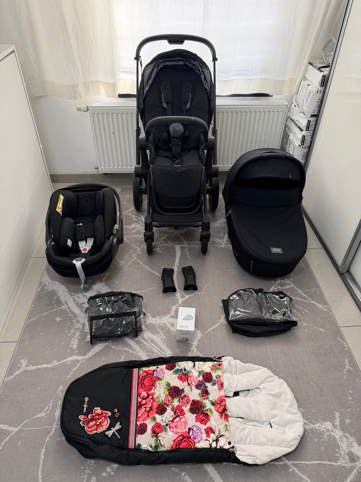 Poussette full Black cybex super Etat priam 4, Enlèvement, Comme neuf, Poussette