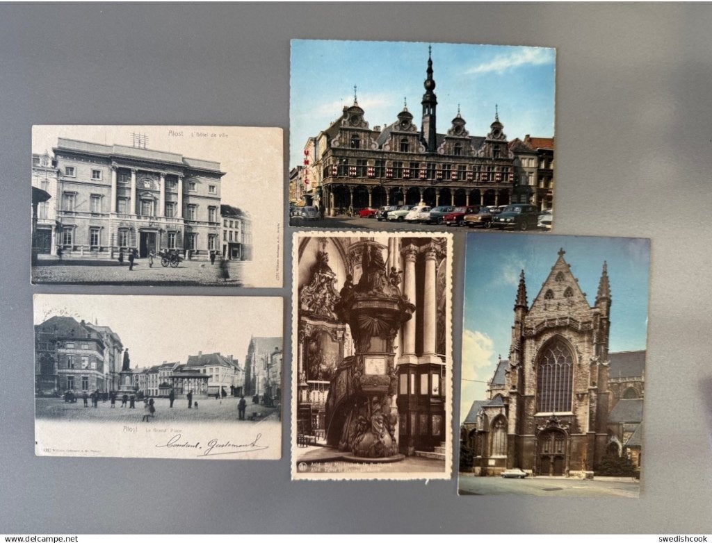 Aalst - lot 5 kaarten, Ophalen of Verzenden