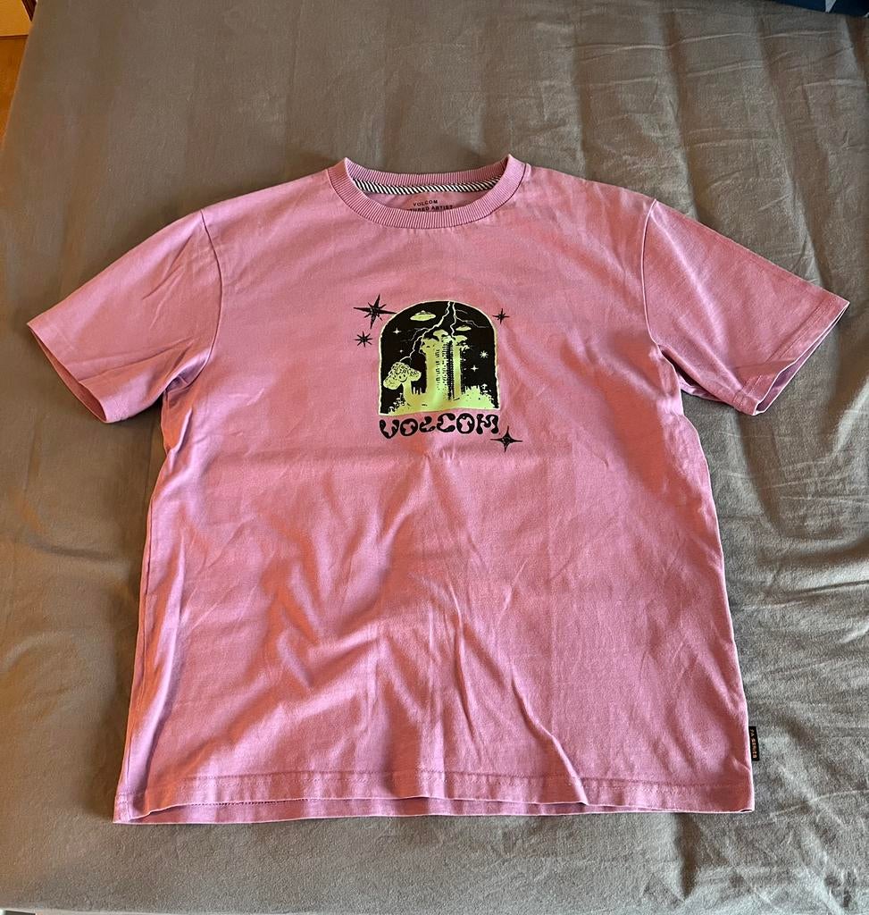 Volcom t-shirt, Ophalen of Verzenden, Zo goed als nieuw, Maat 46 (S) of kleiner, Roze