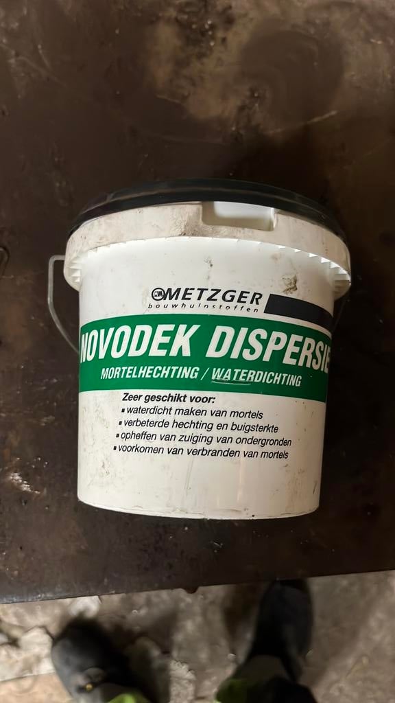 Gratis mortelhechting, Doe-het-zelf en Bouw, Verf, Beits en Lak, Ophalen, Zo goed als nieuw