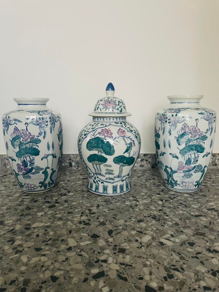 Setprijs voor 3 vazen, ongeschonden, hoogte 32/38cm, Ophalen of Verzenden