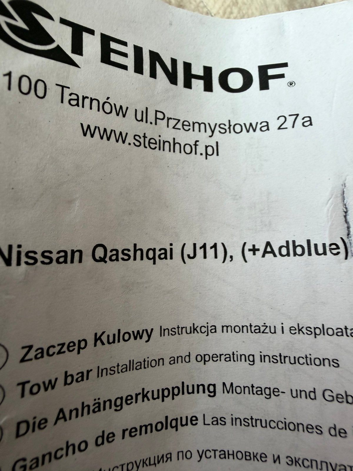 Nieuwe trekhaak verkeerd besteld, Tickets & Billets