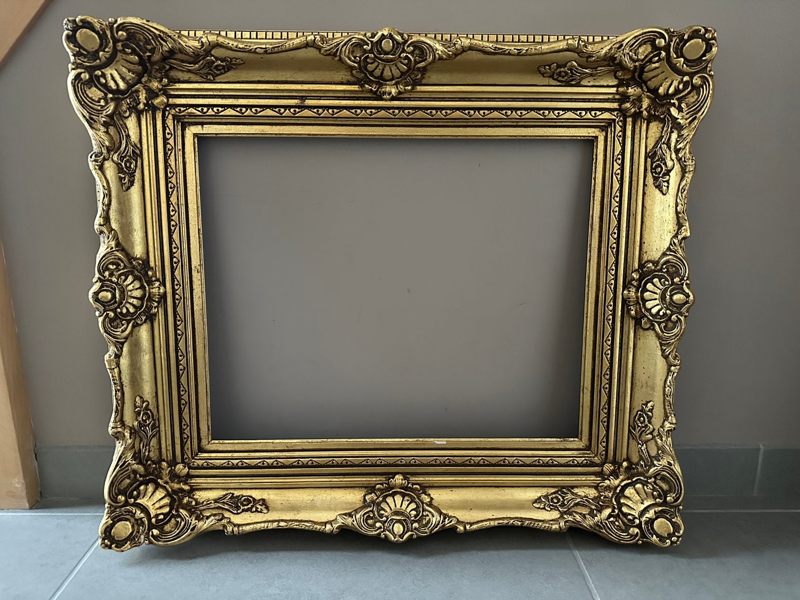 Cadre doré à l'or, Ophalen, Gebruikt, 72 cm, 62 cm