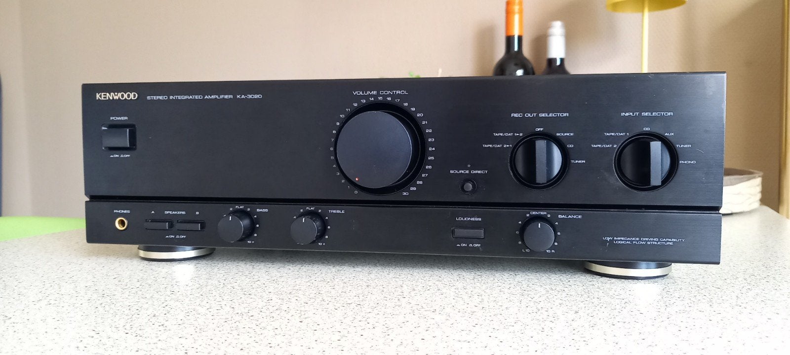 kenwood ka-3020 versterker met platenspeler aansluiting, Audio, Tv en Foto, Overige merken, Gebruikt, Ophalen of Verzenden, Minder dan 60 watt