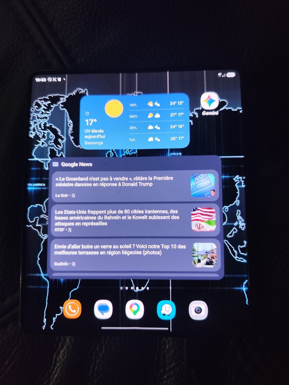 Samsung Z Fold 5.   No wifi.    320€    sur Bassenge 4690