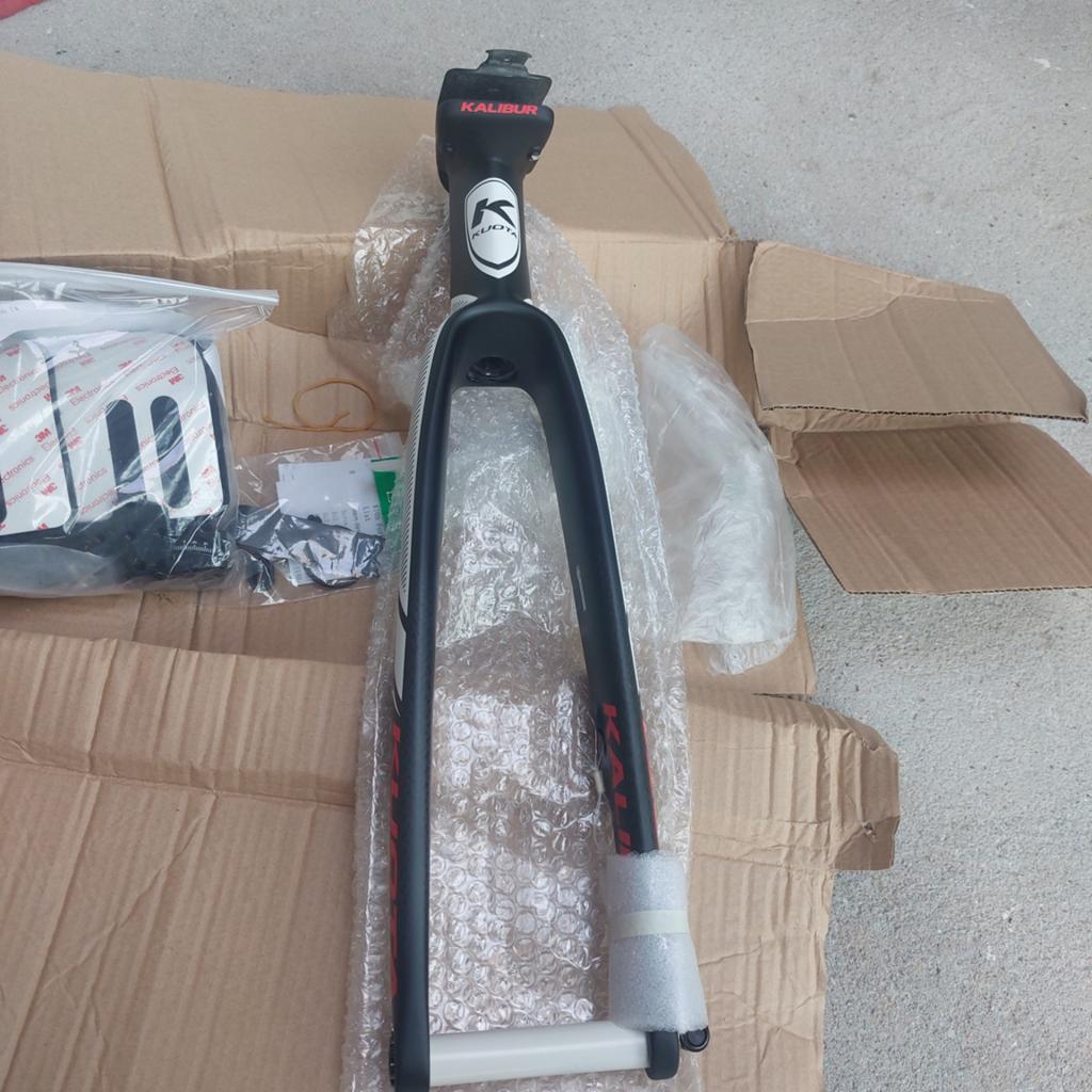 Disques de contre-la-montre Kuota Kalibur Carbon Fork, Vélos & Vélomoteurs, Enlèvement ou Envoi, Carbone, Frein à disque