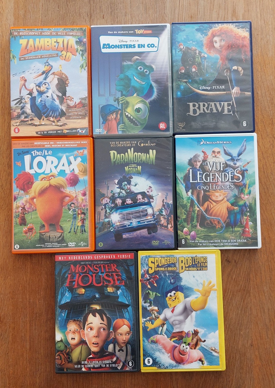 VERSCHILLENDE DVD'S  - 2€ PER STUK, Tekenfilm, Alle leeftijden, Zo goed als nieuw, Ophalen of Verzenden