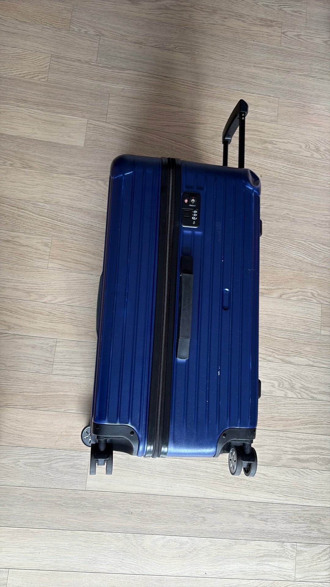 Hardshell reiskoffer 40x35x70 cm, Handtassen en Accessoires, Uitschuifbare handgreep, 30 cm of meer, Gebruikt, Blauw