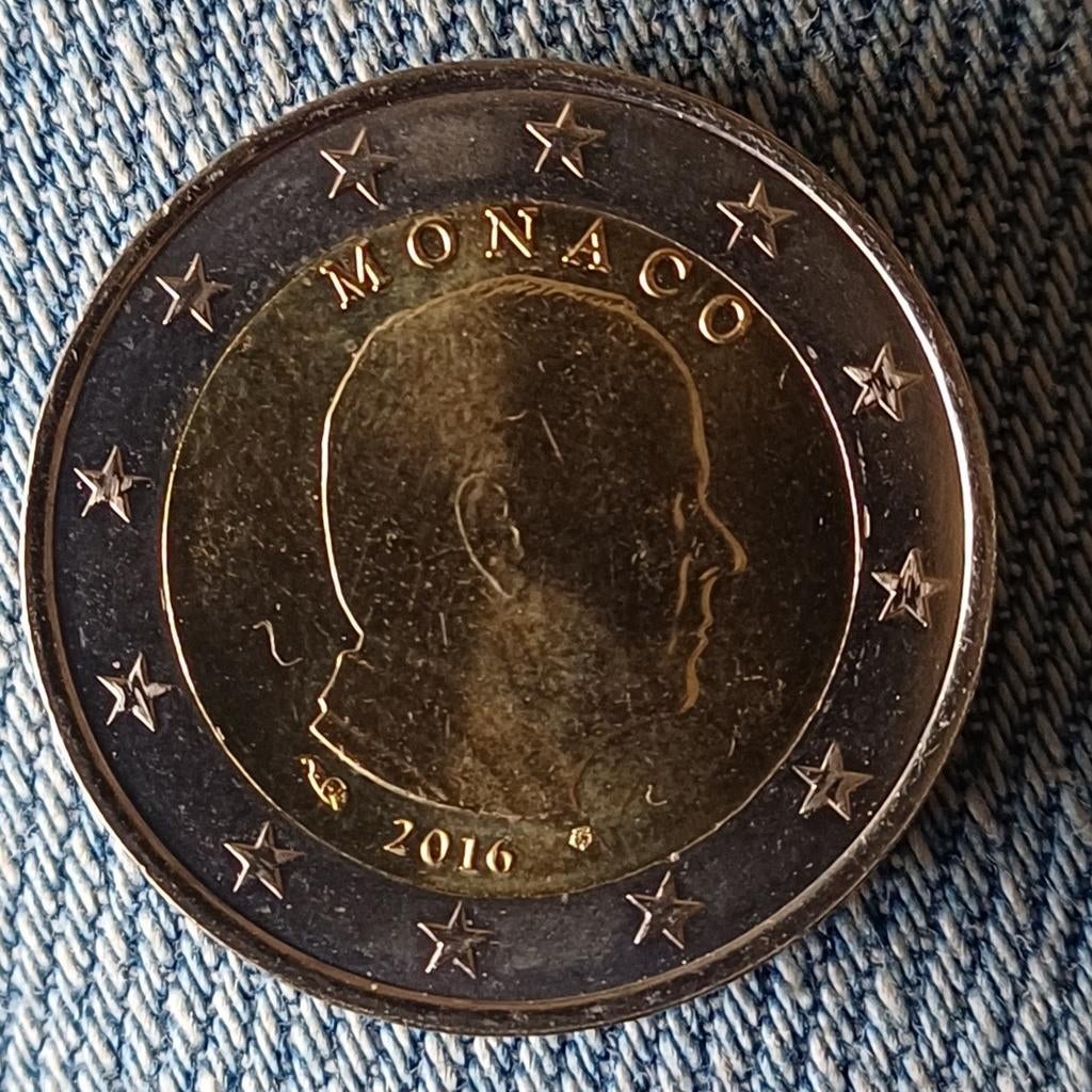 2 euro munt monaco 2011 tot 2024  3€ en 2013, Postzegels en Munten, Munten | Europa | Euromunten, Ophalen, Monaco, 2 euro