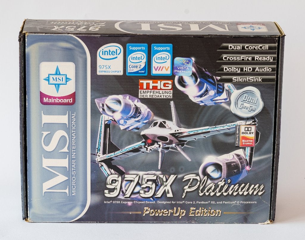 MSI 975X Platinum PowerUp Edition (+box) + C2D E6600 +, Informatique & Logiciels, Cartes mères, Enlèvement ou Envoi, Reconditionné