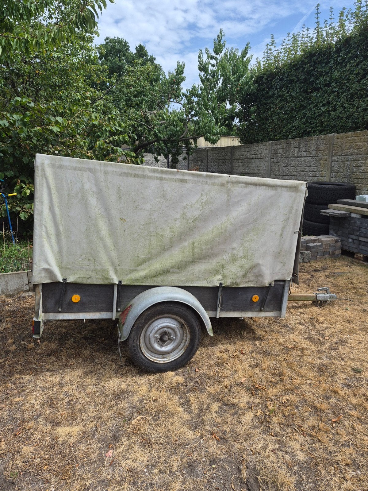 aanhang wagen remork 180cm op 100cm, Auto diversen, Aanhangers en Bagagewagens, Ophalen, Gebruikt