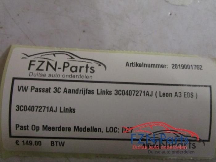 VW Passat 3C Aandrijfas Links voor, Autos : Pièces & Accessoires, Enlèvement ou Envoi, Utilisé