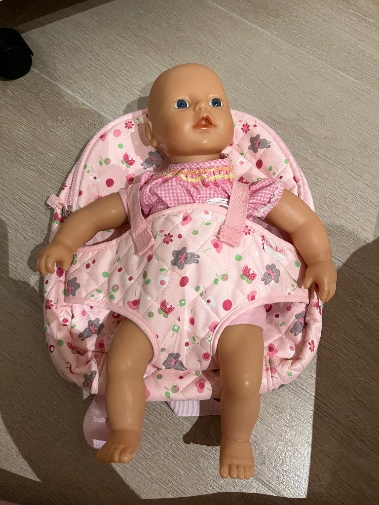 Rugzakje Corolle, Kinderen en Baby's, Ophalen, Zo goed als nieuw, Babypop