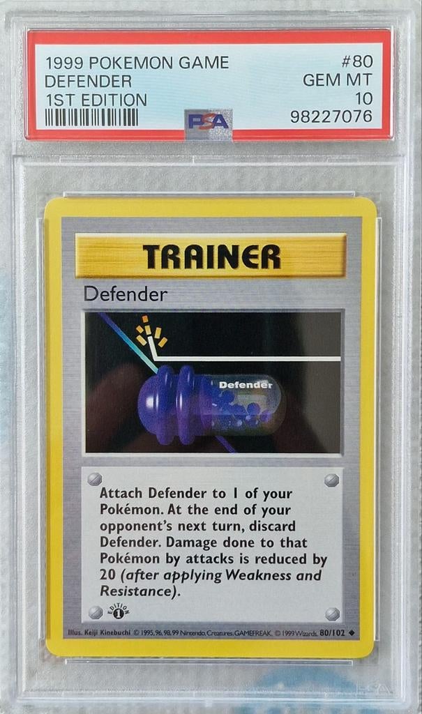 Defender 1st Edition Psa 10 Base set, Enlèvement ou Envoi