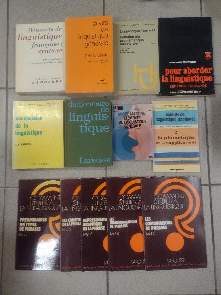 Lot de livres linguistique, Enlèvement ou Envoi, Utilisé