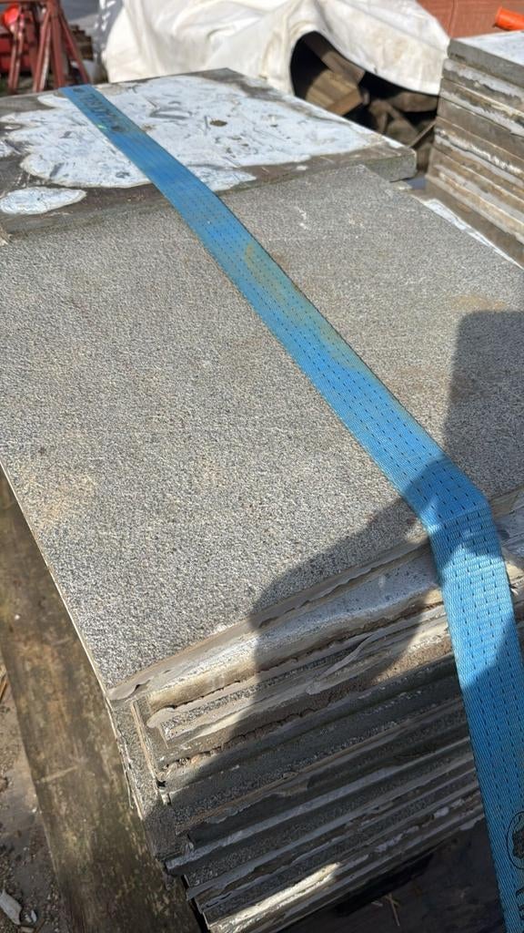 Graniet tegels 50x50x3, Tuin en Terras, Ophalen