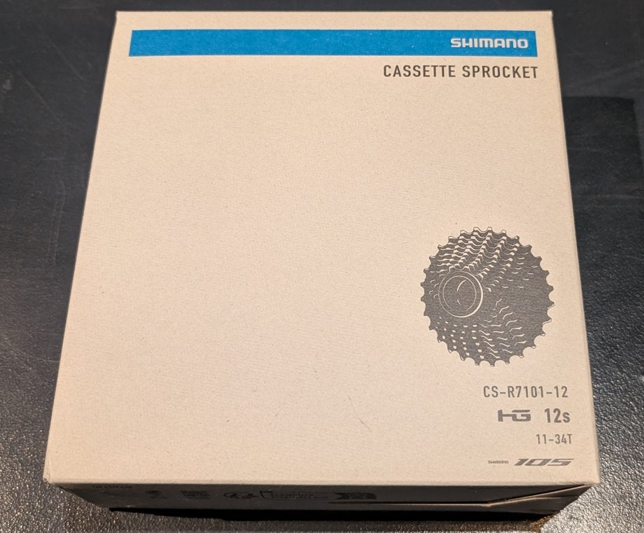 Cassette vélo Shimano 105 12 vitesses CS-R7101-12, Vélos & Vélomoteurs, Neuf, Enlèvement ou Envoi, Gravelbike, Autres types