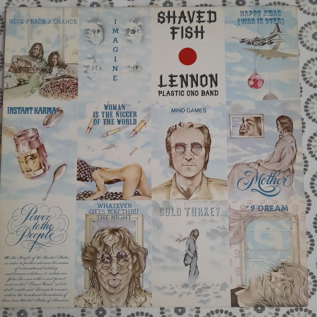 LP vinyl - John Lennon & Plastic Ono Band	Shaved Fish, Ophalen, Zo goed als nieuw, 12 inch