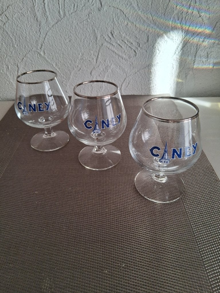 CINEY 3 BIERGL. DEGUST. 25 CL, Verzamelen, Ophalen of Verzenden