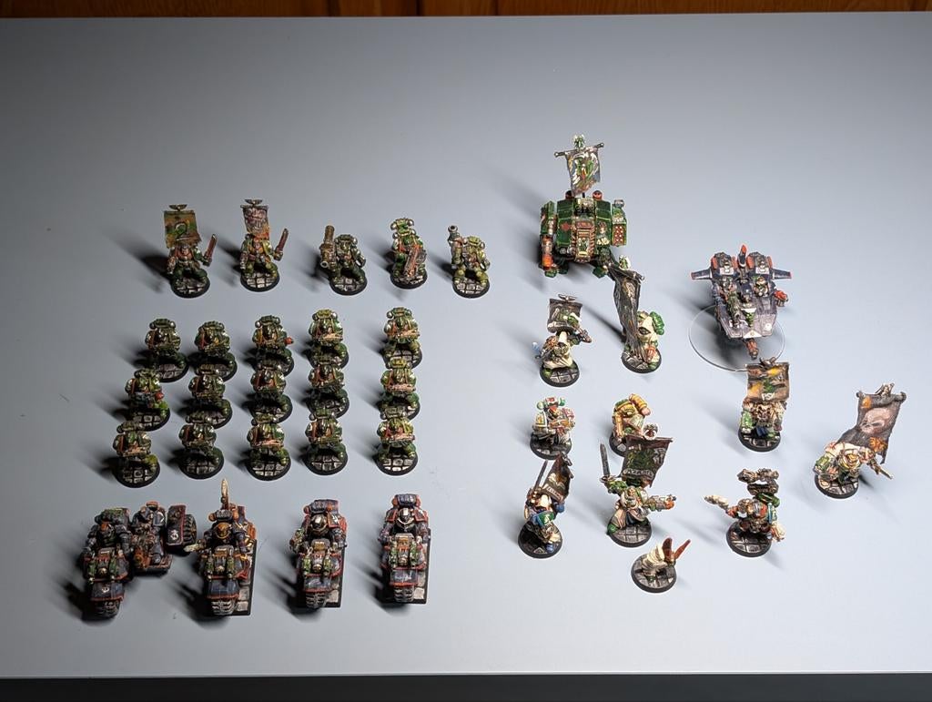 Warhammer 40k DarkAngels Army uit de jaren 90 in metal, Hobby en Vrije tijd, Ophalen, Warhammer, Figuurtje(s)