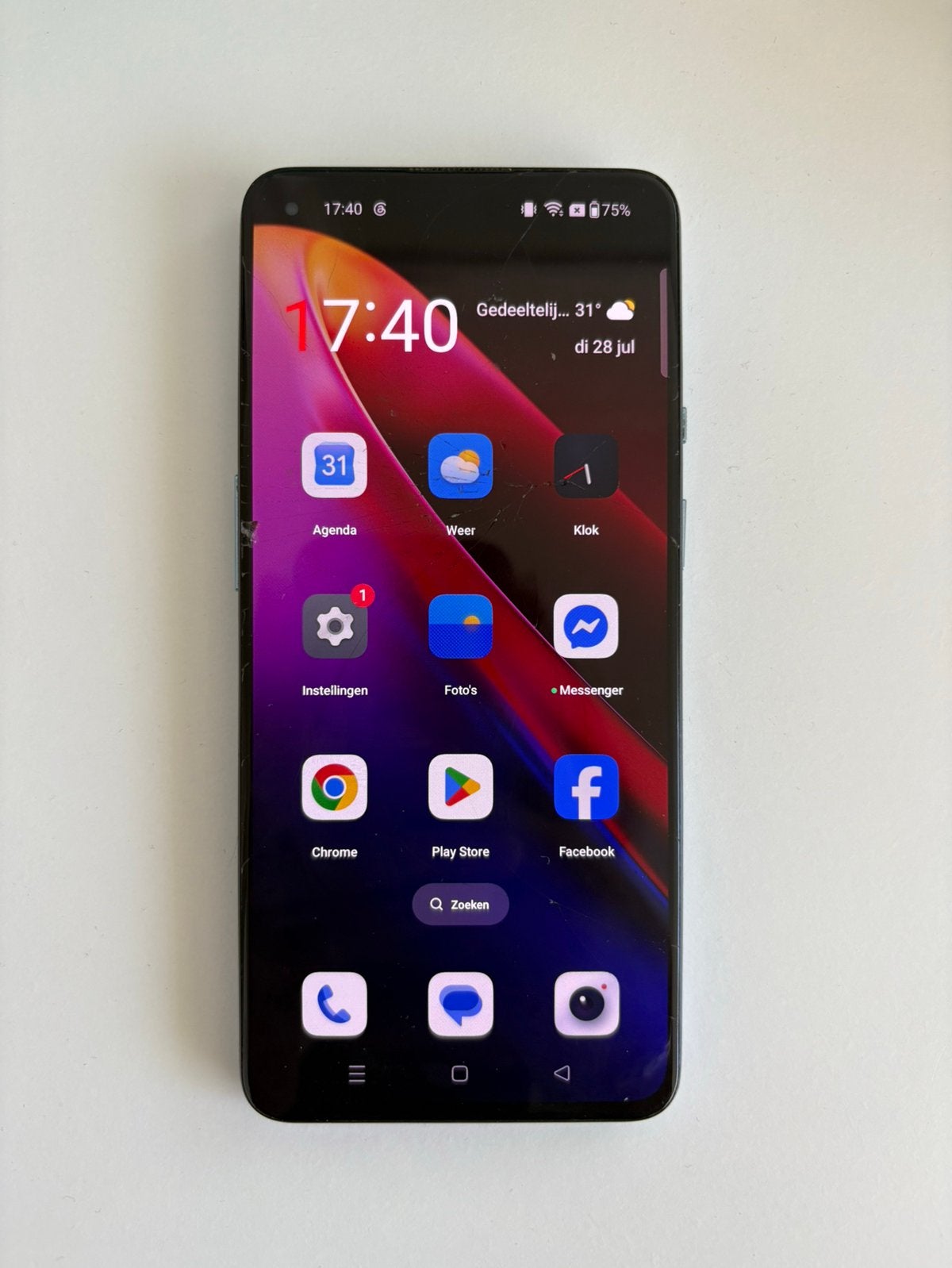 One Plus 9, Telecommunicatie, Ophalen, Bluetooth, Zo goed als nieuw, Blauw