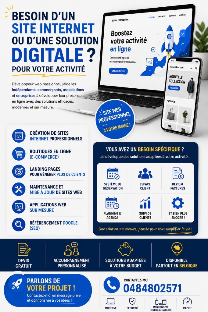 Création Site Internet Professionnel, Services & Professionnels, Conception de sites web