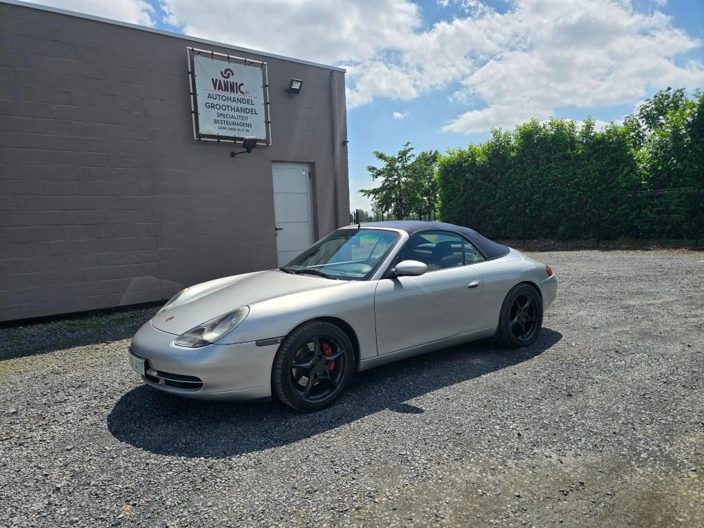 Porsche 996 Carrera 4 Cabrio , Manueel ! Collector !!, Autos, Cuir, Argent ou Gris, Achat, Entreprise