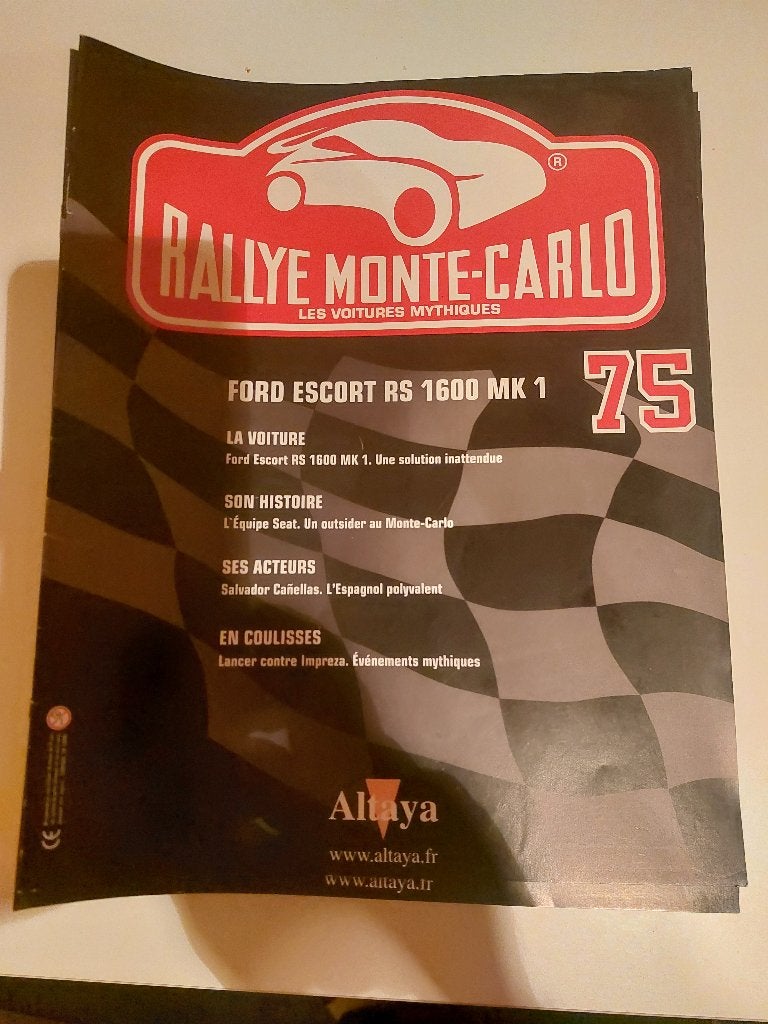 Fascicules Altaya Rallye Monte-Carlo au choix (N 1 à 75), Envoi, Comme neuf, Autres types, Autres marques