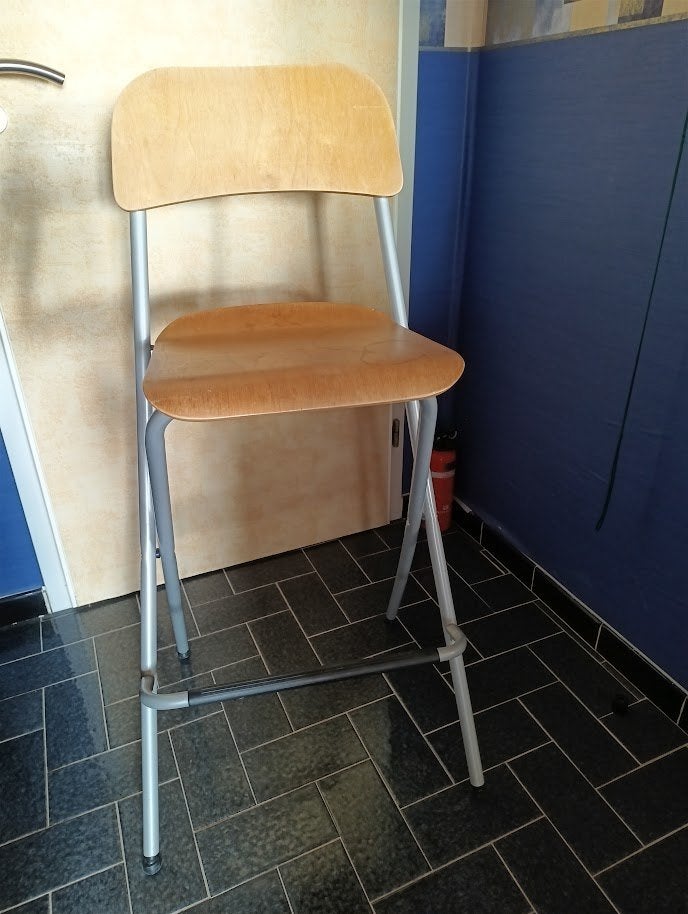 Chaise de bar pliable, Maison & Meubles, Autres couleurs, Enlèvement, Utilisé, Bois