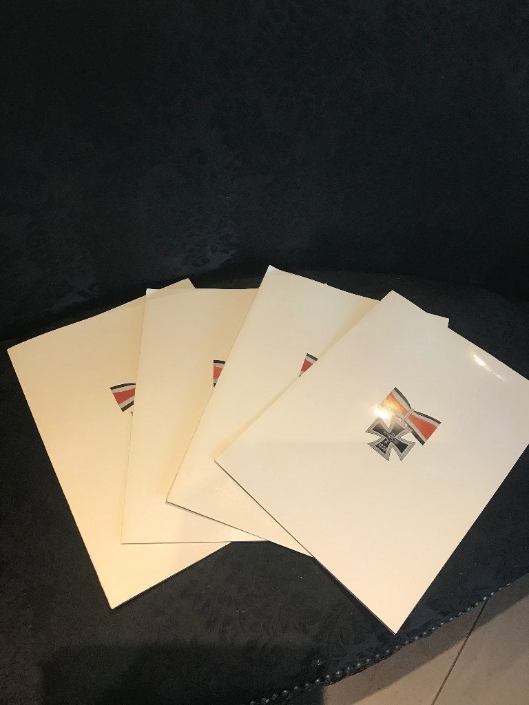 4 fotos met handtekening ridderkruis dragers, Verzenden