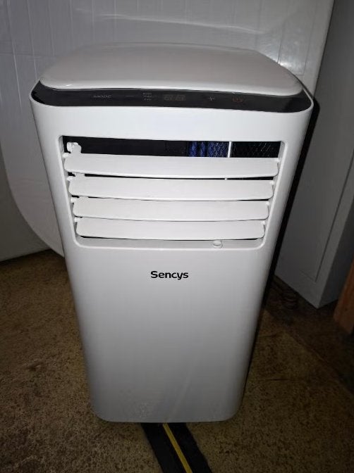 Mobiele airco Sencys MPPH-08, Electroménager, Climatiseurs, Comme neuf, Climatiseur mobile, Moins de 60 m³, 3 vitesses ou plus