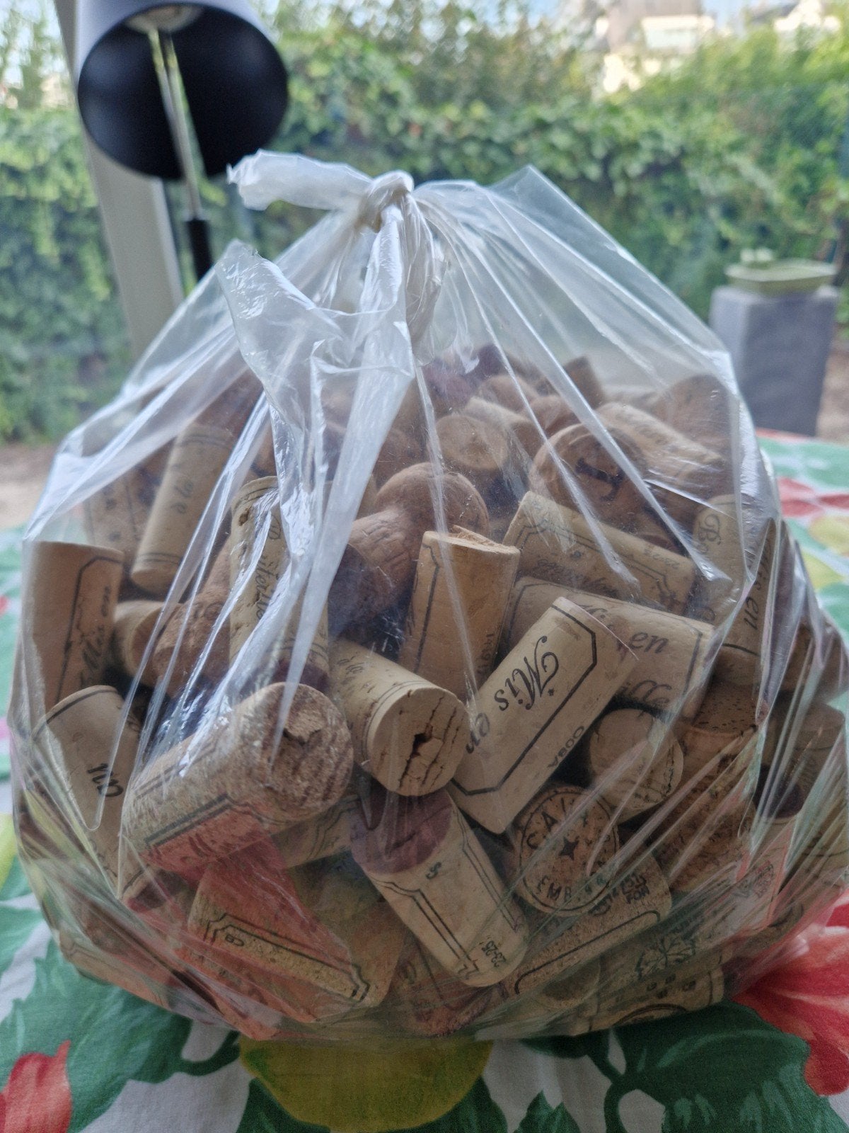 Wijnkurk en champagne  kurken, Ophalen