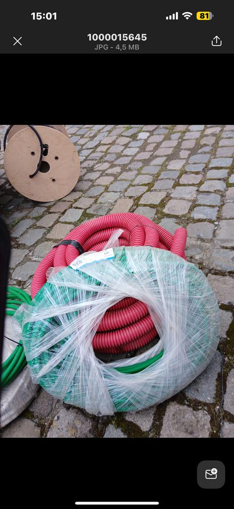 Rollen preflex kabels, Doe-het-zelf en Bouw, Ophalen, Nieuw, Kabel of Snoer