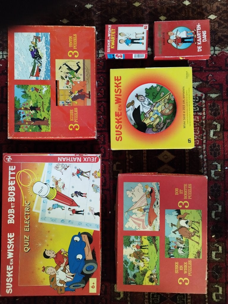 Suske en Wiske puzzels, bord en kaartspelen, Verzamelen, Stripfiguren, Ophalen, Suske en Wiske