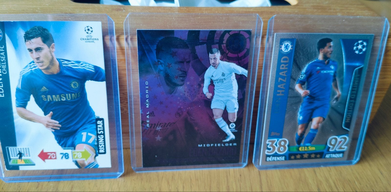 3 kaarten Eden Hazard Chelsea/Real Madrid, Ophalen of Verzenden