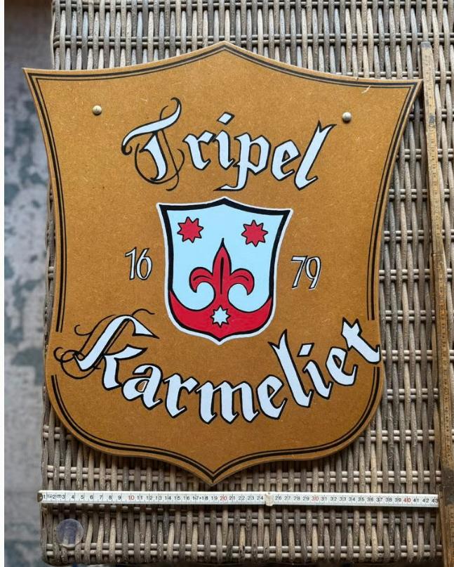 KARMELIET BORD, Verzamelen, Biermerken, Ophalen of Verzenden, Zo goed als nieuw