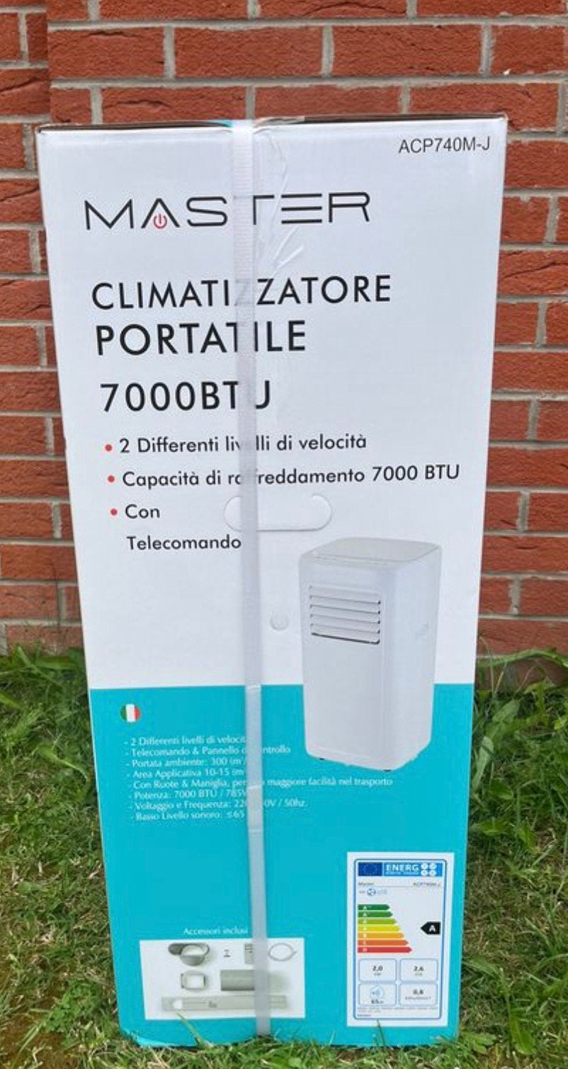 Master 7000BTU airconditioner, Elektronische apparatuur, Airco's, Zo goed als nieuw, Ventileren, Afstandsbediening, Ophalen