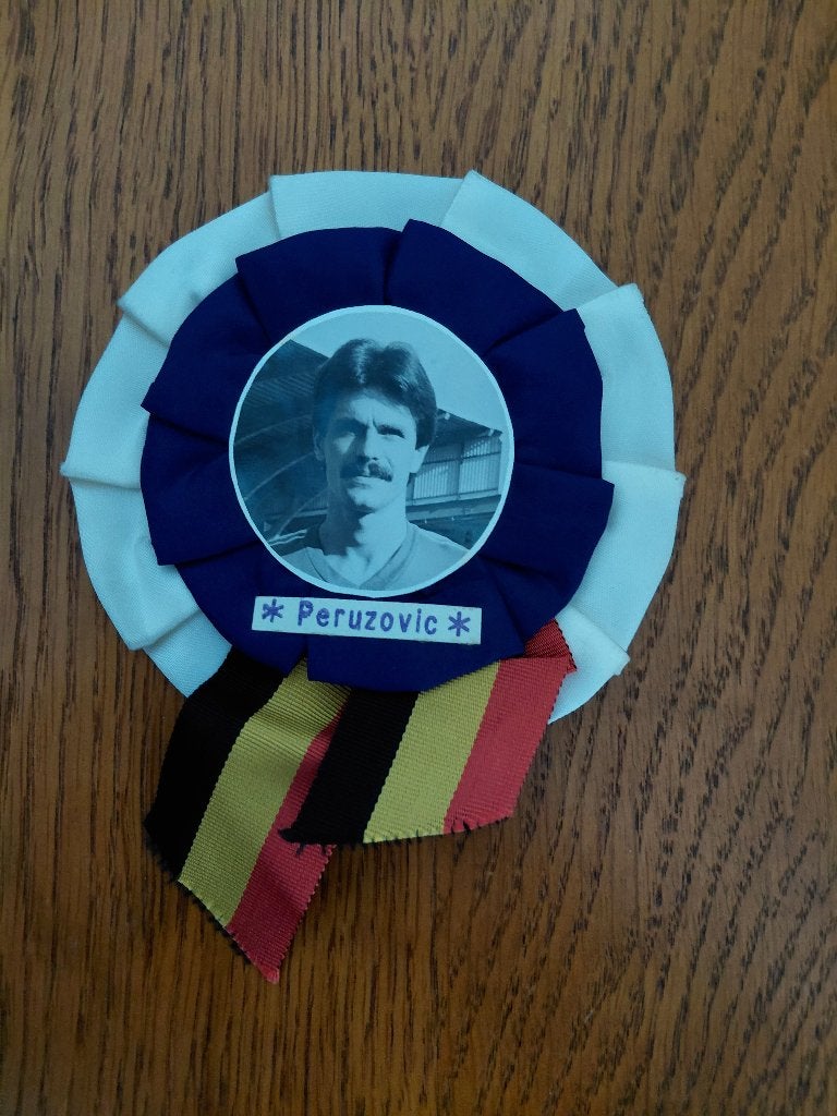 Rosette de supporter - Peruzovic - Anderlecht, Enlèvement ou Envoi