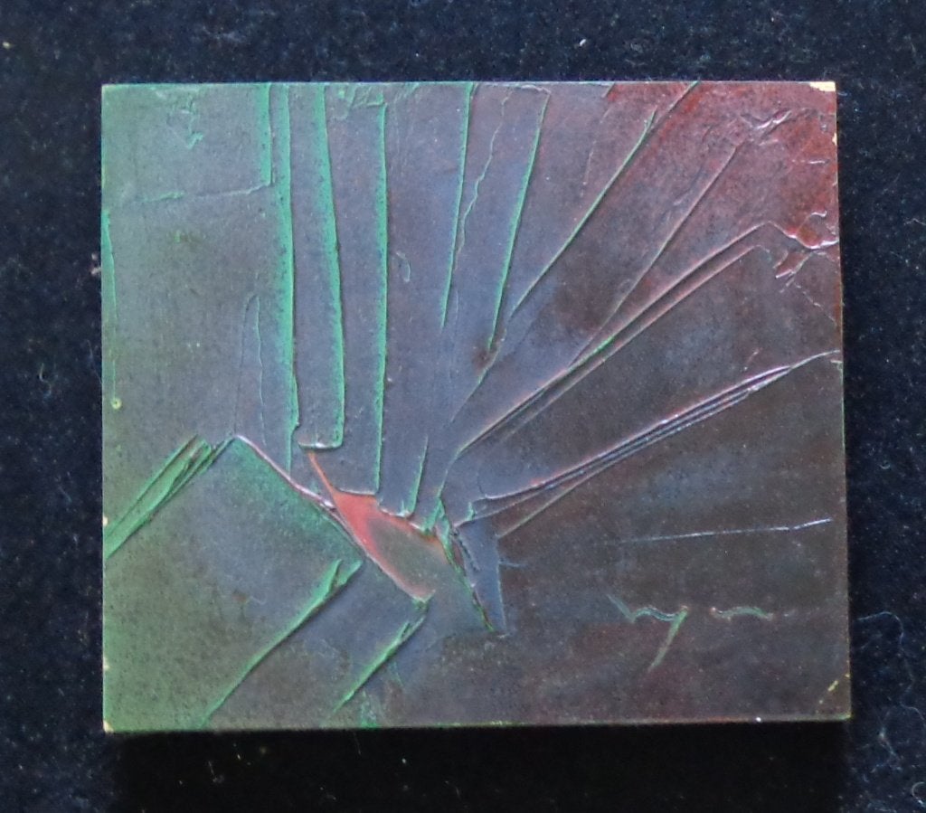 LUIS MOYANO / ABSTRACTIE / OLIEVERF PANEEL / 35x37cm / SIG, Enlèvement ou Envoi