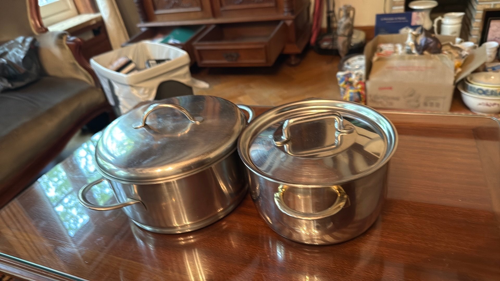 Lot de 2 casseroles, Ophalen, Zo goed als nieuw