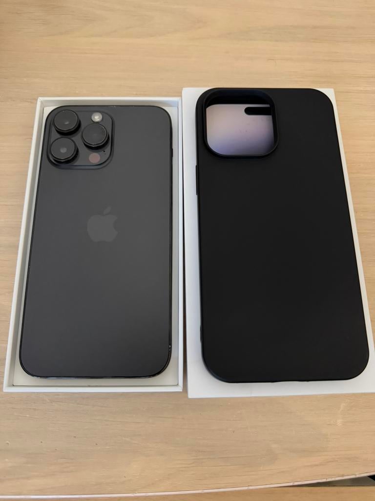 iPhone 14 Pro Max 128GB – Space Black – Compleet pakket, Télécoms, Téléphonie mobile | Housses, Coques & Façades | Apple iPhone