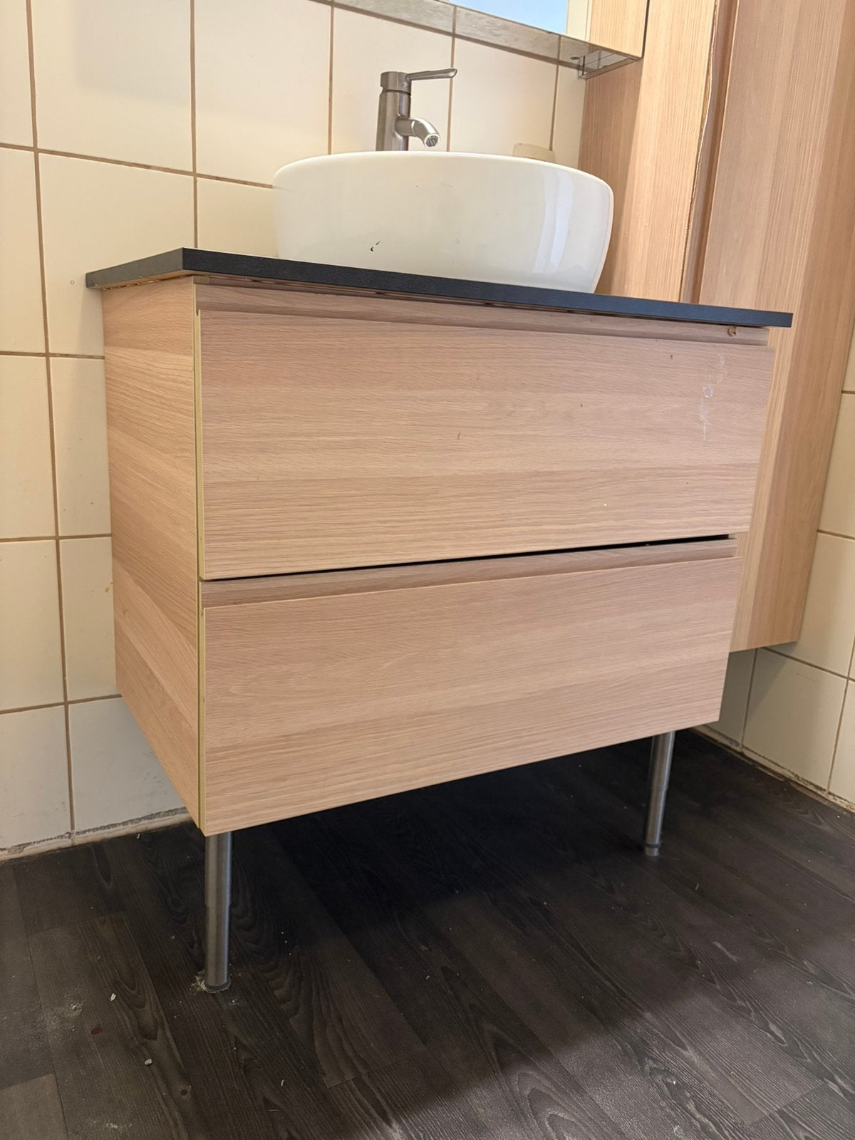 GRATIS Badkamer meubel + kast, Ophalen, Gebruikt, Wastafelkast
